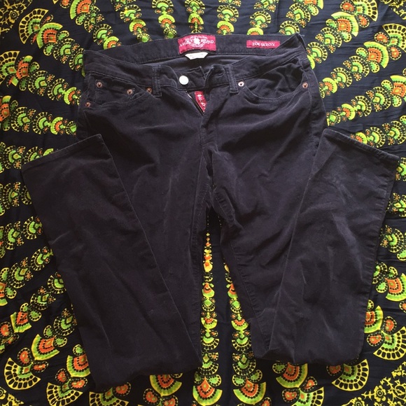 Lucky Brand Denim - Lucky Brand Black Corduroy Skinny Jeans